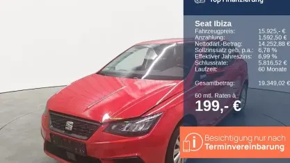 Gebraucht Seat Ibiza Style 95 PS (69 kW) 2022 Rot Limousine
