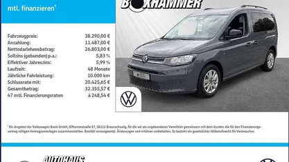 Grau Neu 2025 VW Caddy Life Van / Kleinbus | 38.290 € (Fairer Preis)