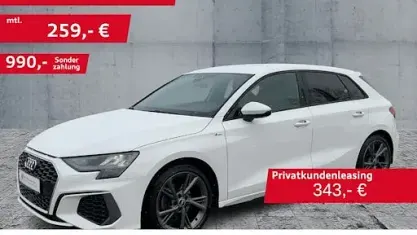 Gebraucht Audi A3 S-Line 110 PS (80 kW) 2021 Weiß Limousine