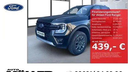Neu Ford Ranger Wildtrack 205 PS (150 kW) 2026 Schwarz Abholung