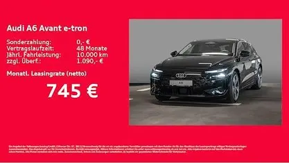 Neu Audi A6 e-tron Performance 280 kW (381 PS) 2026 Schwarz Kombi