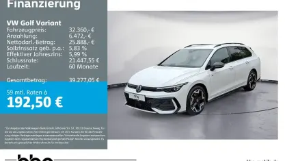 Brugt VW Golf VIII R-line 150 HK (110 kW) 2025 Hvid Stationcar