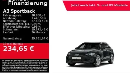 Gebraucht Audi A3 Ambiente 116 PS (85 kW) 2025 Grau Limousine
