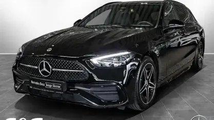 Usado Mercedes C180 AMG 170 CV (125 kW) 2025 Negro Familiar