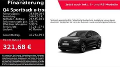 Mythosschwarz metallic Gebraucht 2022 Audi Q4 Sportback e-tron Ambiente SUV | 33.630 € (Superpreis)
