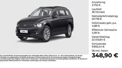 Grau Gebraucht 2021 VW Passat Business Kombi | 22.930 € (Fairer Preis)