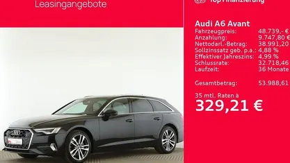 Mythosschwarz metallic Gebraucht 2024 Audi A6 Advanced Plus Kombi | 48.739 € (Fairer Preis)