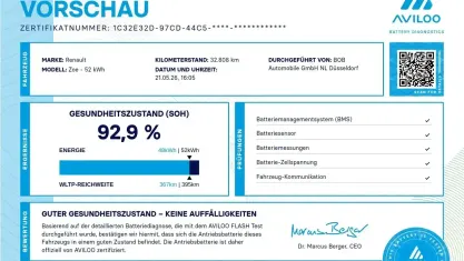 Gebraucht Renault Zoe Experience 50 kW (69 PS) 2022 Schwarz Kleinwagen