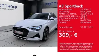 Gebraucht Audi A3 Advanced Plus 116 PS (85 kW) 2025 Weiss Limousine