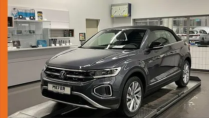 Rauchgrau metallic / schwarz Neu 2025 VW T-Roc Cabriolet Goal Cabrio | 39.999 € (Superpreis)