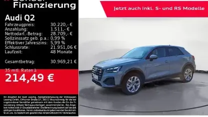 Gebraucht Audi Q2 Advanced Plus 150 PS (110 kW) 2025 Pfeilgrau perleffekt SUV