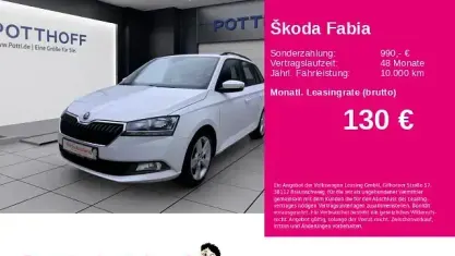Gebraucht Skoda Fabia Active 95 PS (69 kW) 2022 Weiß Kleinwagen