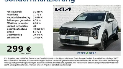 Nouă Kia Sportage Comfort 180 CP (132 kW) 2025 Alb SUV