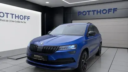 Gebraucht Skoda Karoq SportLine 190 PS (139 kW) 2021 Raceblau metallic SUV
