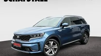 Blau ((m4b) mineralblau met.) Gebraucht 2021 Kia Sorento Platinum SUV | 34.979 € (Fairer Preis)