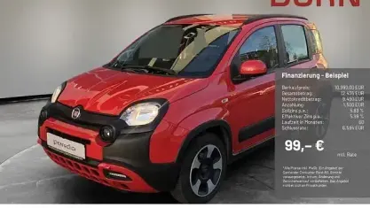 Gebraucht Fiat Panda Cross Cross 69 PS (50 kW) 2022 Rot Kleinwagen