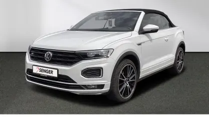 Gebraucht VW T-Roc Cabriolet R-line 150 PS (110 kW) 2020 Pure white schwarz Cabrio
