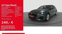 Grau Gebraucht 2025 Audi A3 Sportback S-Line Limousine | 35.990 € (Superpreis)