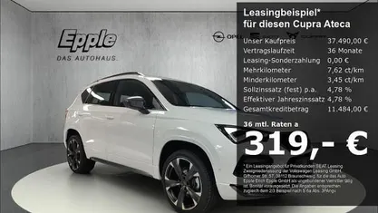 Schwarz Neu 2025 Cupra Ateca SUV | 37.490 € (Guter Preis)