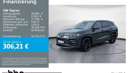 Gebraucht VW Tayron R-line 193 PS (141 kW) 2025 Grau SUV