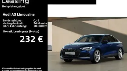 Gebraucht Audi A3 Comfort 150 PS (110 kW) 2025 Navarrablau metallic Limousine