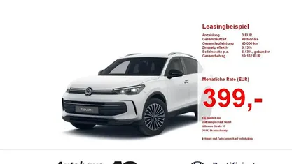 Pure white Gebraucht 2025 VW Tiguan Goal SUV | 36.440 € (Guter Preis)
