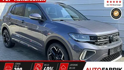 Neu VW T-Cross R-line 116 PS (85 kW) 2025 Deep black perleffekt SUV