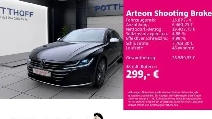 Gebraucht VW Arteon Elegance 150 PS (110 kW) 2023 Deep black perleffekt Limousine