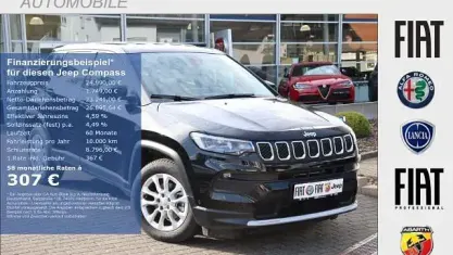 Gebraucht Jeep Compass Altitude 131 PS (96 kW) 2024 Schwarz SUV