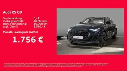 Neu Audi RS Q8 Ambiente 600 PS (441 kW) 2026 Blau SUV