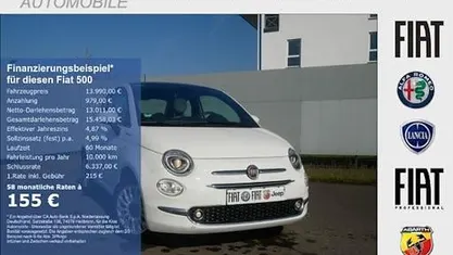 Second-hand Fiat 500 Dolcevita 70 CP (51 kW) 2022 Alb Berlinǎ