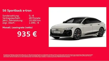 Neu Audi S6 e-tron Ambiente 405 kW (551 PS) 2026 Beige Limousine