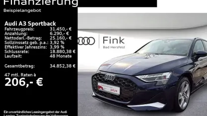 Gebraucht Audi A3 Advanced 150 PS (110 kW) 2025 Navarrablau metallic Limousine