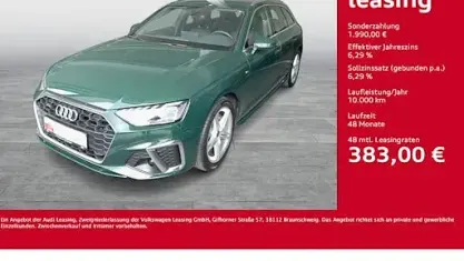 Brugt Audi A4 S-Line 204 HK (150 kW) 2022 Grøn Stationcar