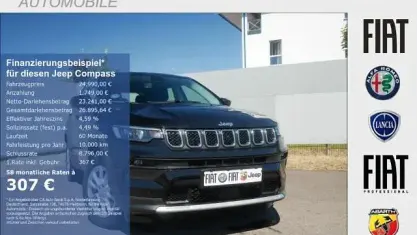 Gebraucht Jeep Compass Altitude 131 PS (96 kW) 2025 Schwarz SUV
