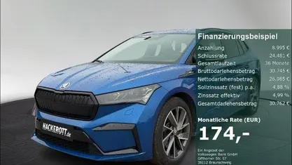 Gebraucht Skoda Enyaq iV SportLine 194 kW (265 PS) 2023 Blau SUV