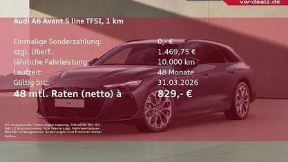 Neu Audi A6 Advanced 367 PS (269 kW) 2026 Schwarz Kombi