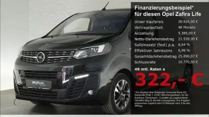 Gebraucht Opel Zafira Life Innovation 150 PS (110 kW) 2021 Schwarz Van / Kleinbus