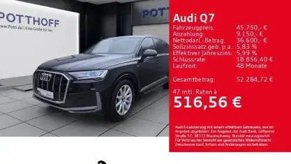 Gebraucht Audi Q7 S-Line 286 PS (210 kW) 2022 Schwarz SUV