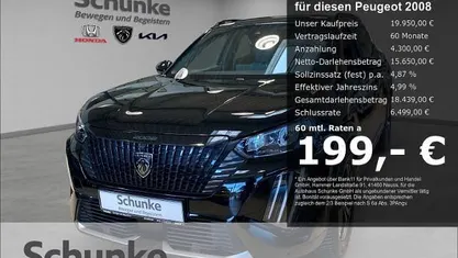 Gebraucht Peugeot 2008 Allure 101 PS (74 kW) 2025 Schwarz SUV