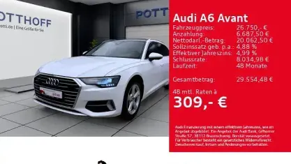 Gebraucht Audi A6 Sport 204 PS (150 kW) 2023 Ibisweiß Kombi