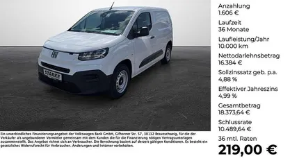 Weiß (gelato weiss) Neu 2025 Fiat Doblò Easy Van / Kleinbus | 17.990 € (Superpreis)