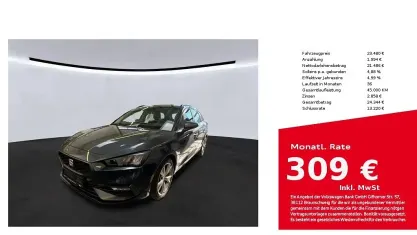 Occasion Seat Leon FR 150 ch (110 kW) 2023 Gris Berline
