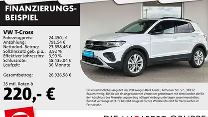 Pure white Gebraucht 2025 VW T-Cross Goal SUV | 24.450 € (Fairer Preis)