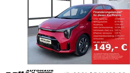 Neu Kia Picanto Spirit 68 PS (50 kW) 2025 Rot Kleinwagen
