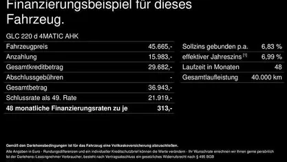 Gebraucht Mercedes GLC220 Avantgarde 197 PS (144 kW) 2023 SUV