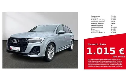 Gebraucht Audi Q7 S-Line 286 PS (210 kW) 2025 Satellitsilber metallic SUV