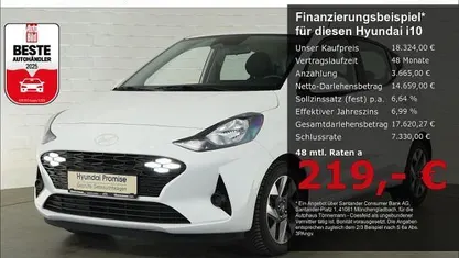 Gebraucht Hyundai i10 Trend 79 PS (58 kW) 2025 Atlas white Kleinwagen
