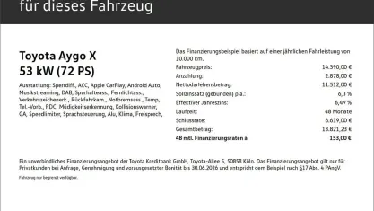 Gebraucht Toyota Aygo X Design 72 PS (52 kW) 2023 Weiß SUV