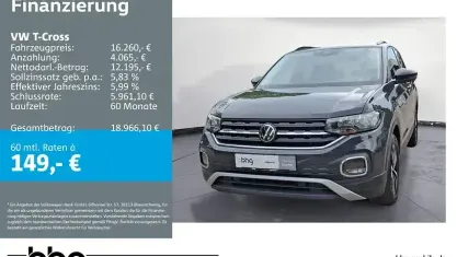 Gebraucht VW T-Cross United 95 PS (69 kW) 2021 Uranograu SUV